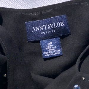 Ann Taylor Tops - Ann Taylor black beaded crop top Ann Taylor Tops - Ann Taylor black beaded crop top
